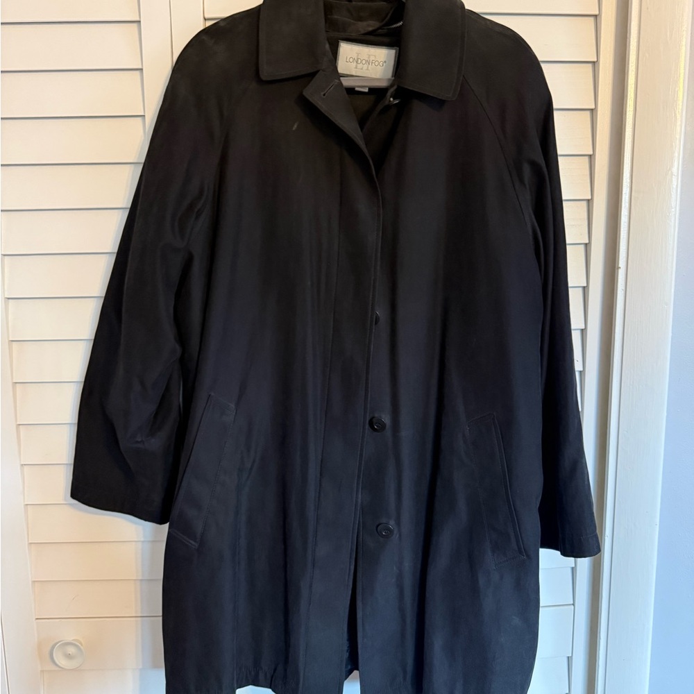 London Fog Black Trench Coat